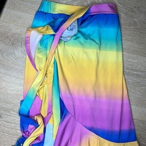 LuLaRoe rainbow Bella wrap skirt